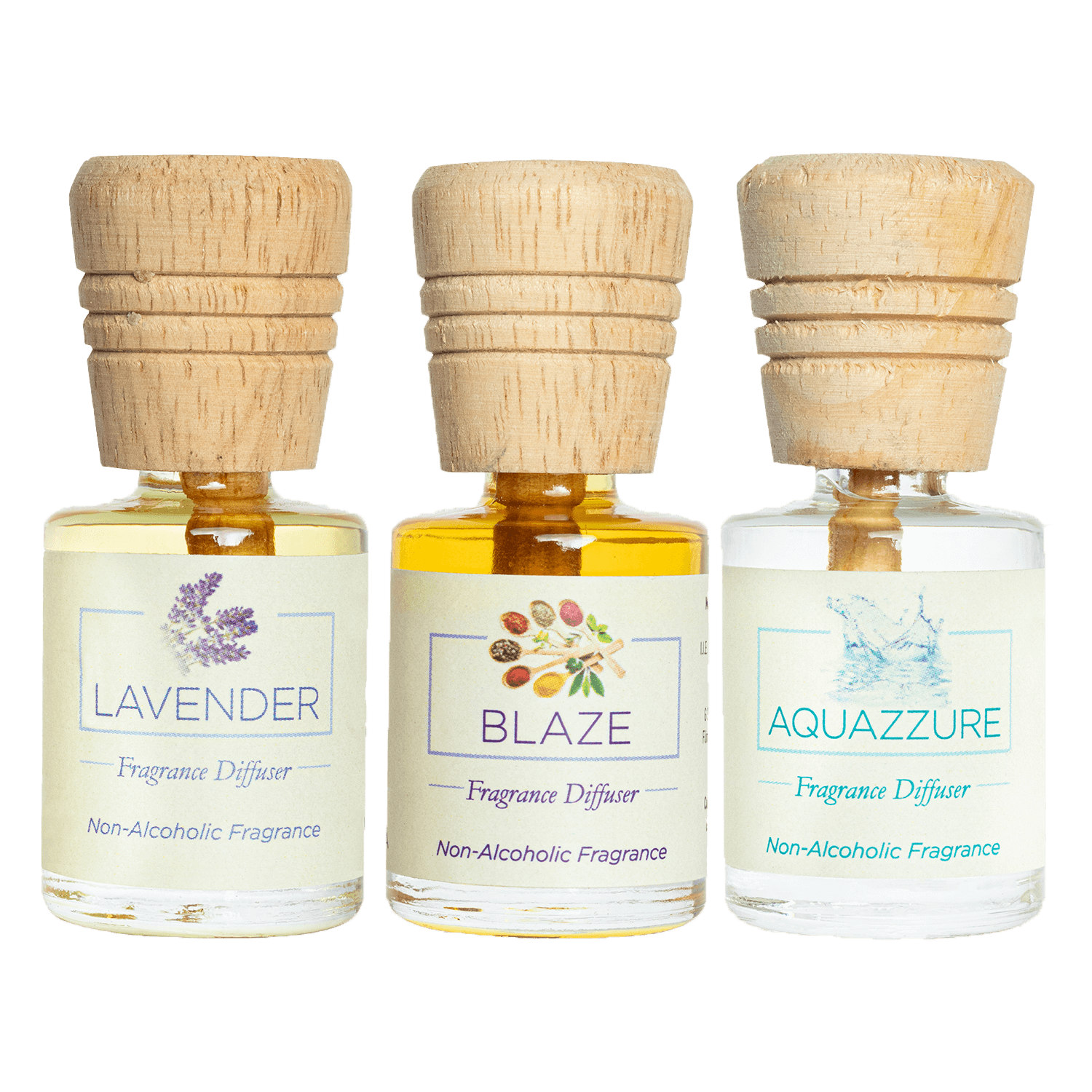 Fragrance Diffuser Zesty Trio Lavender Blaze Aquazzure 10mlX3