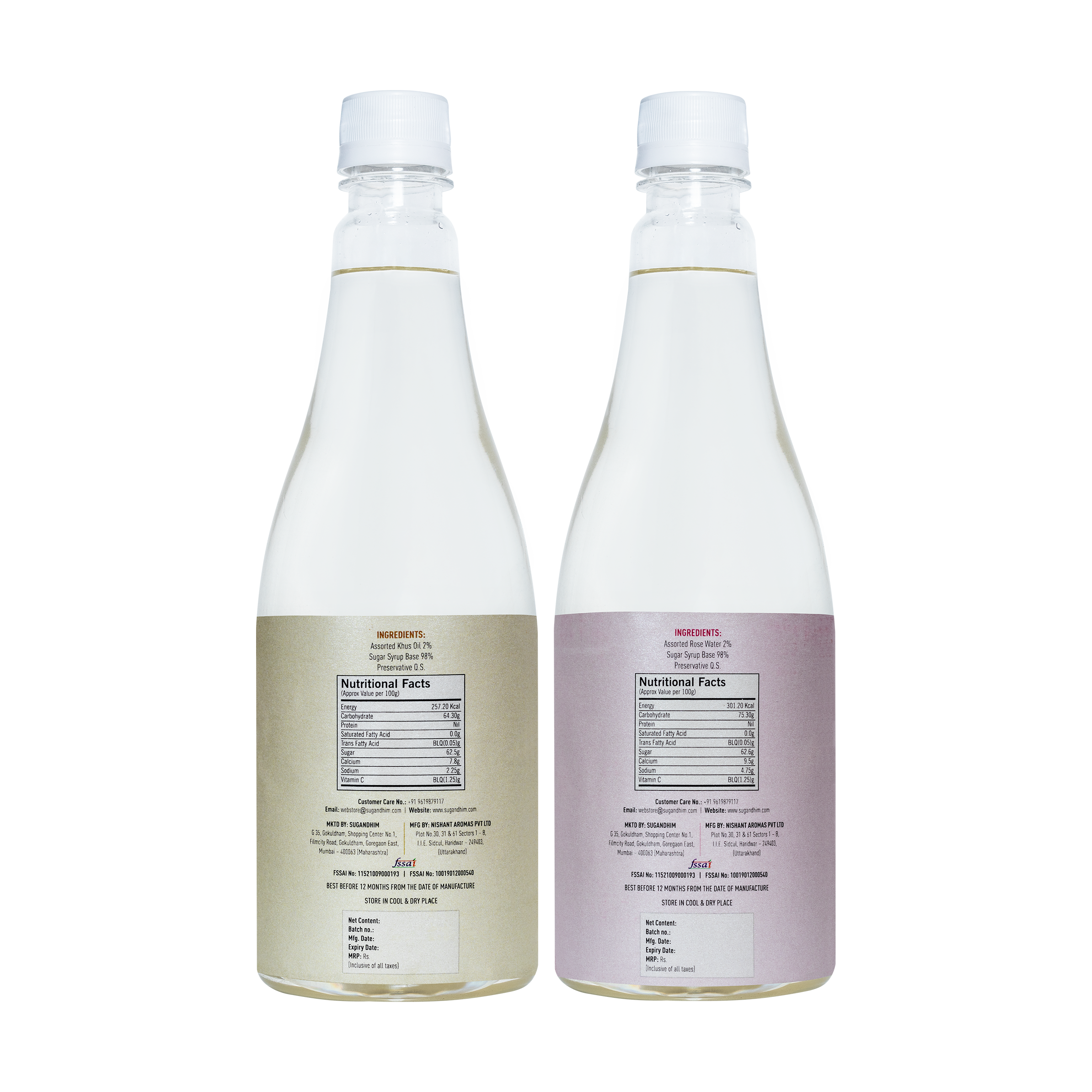 Scorching Summer - Rose & Khus Syrup - 750mlX2