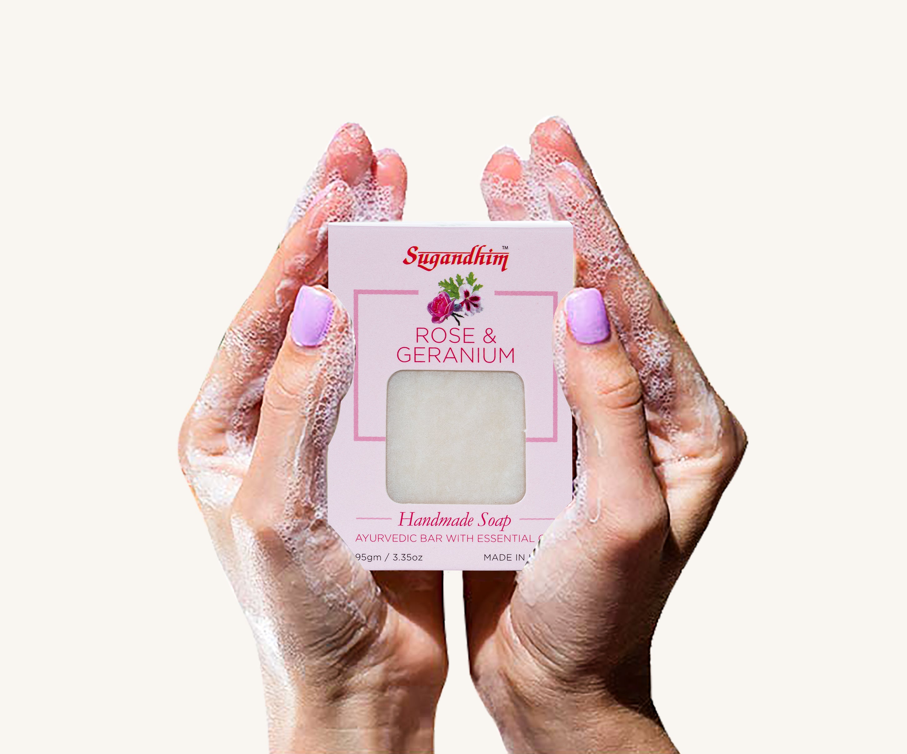 Handmade Soap Rose Geranium - 95gms