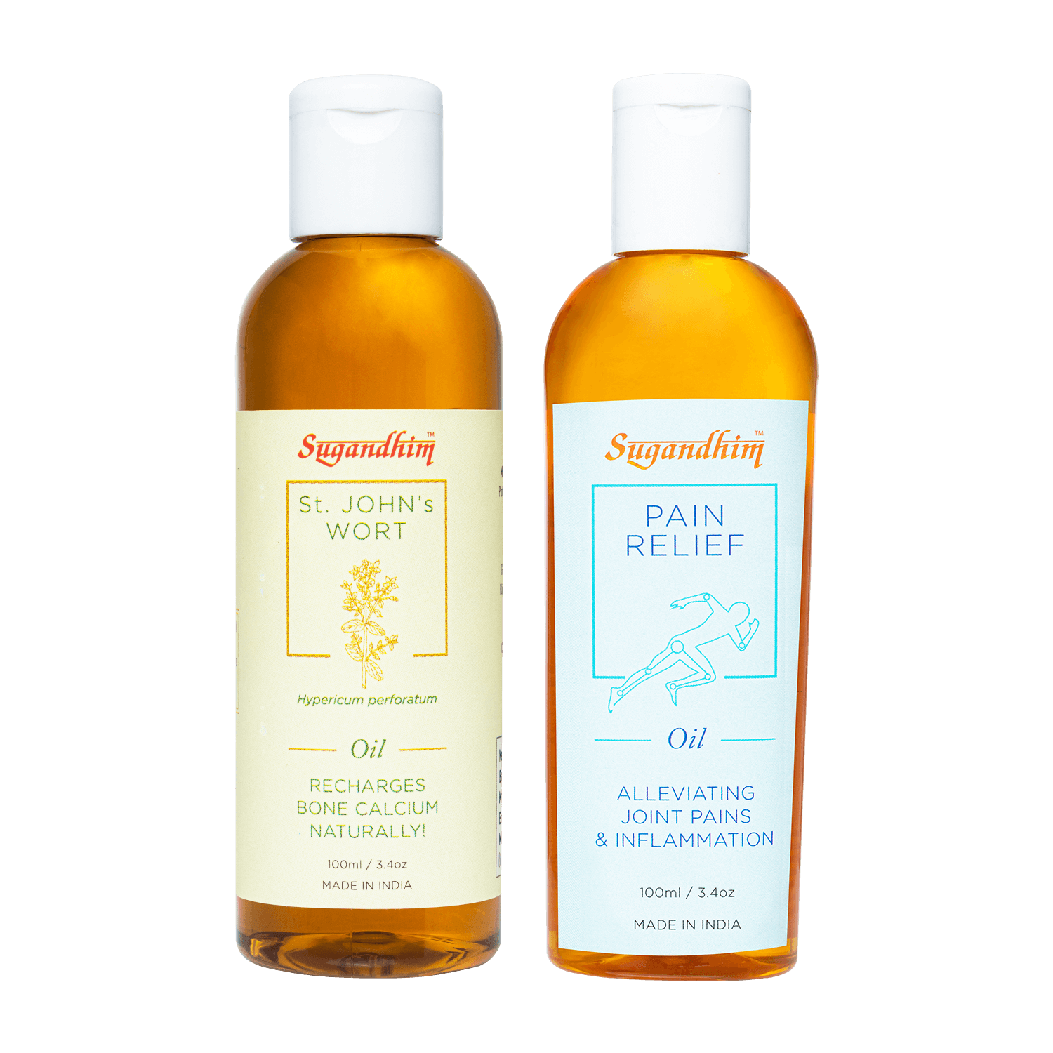 Healing Oil Pair (Pain Relief Oil & St. John Wort Oil) 100ml