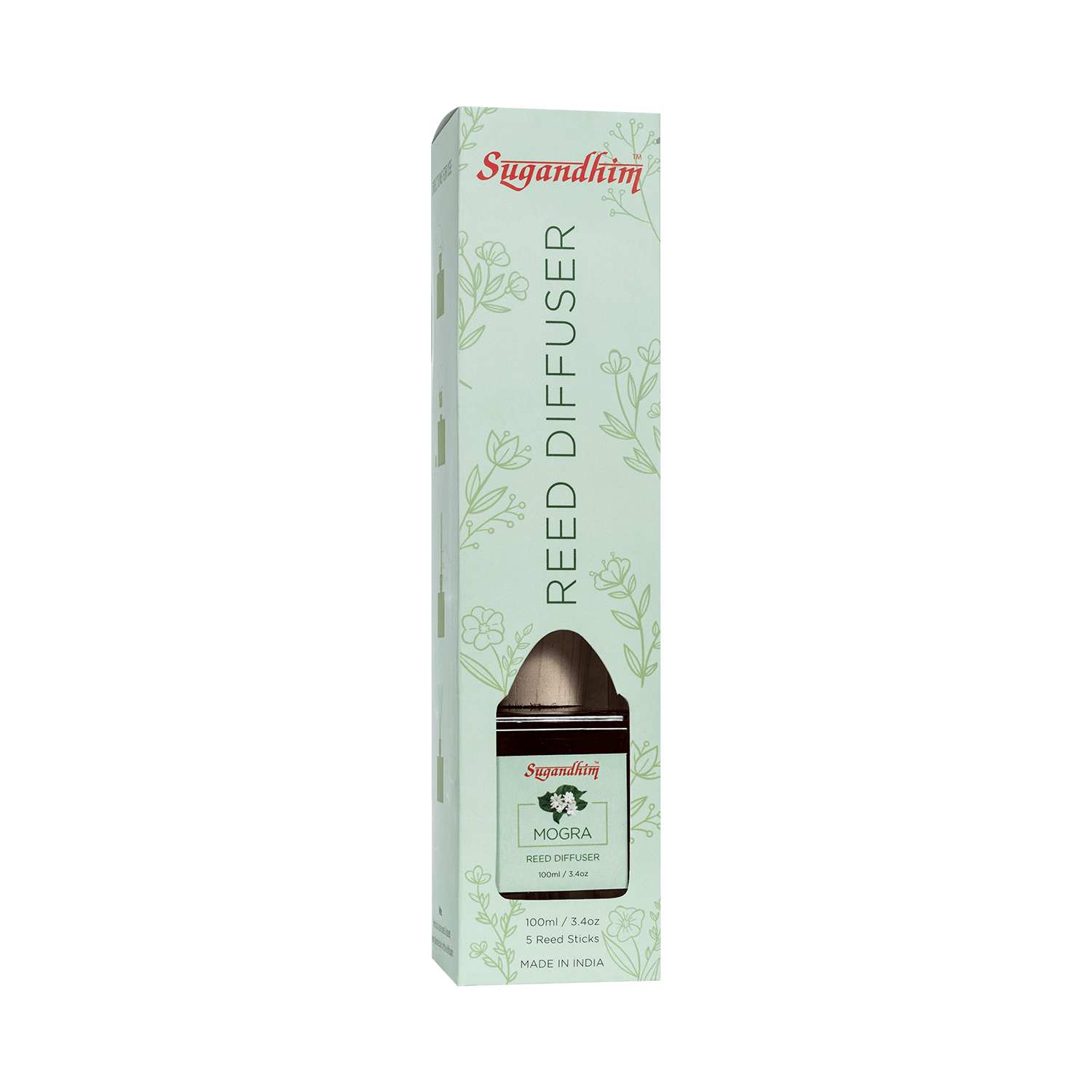 Reed Diffuser Mogra - 100ml + 5 Sticks