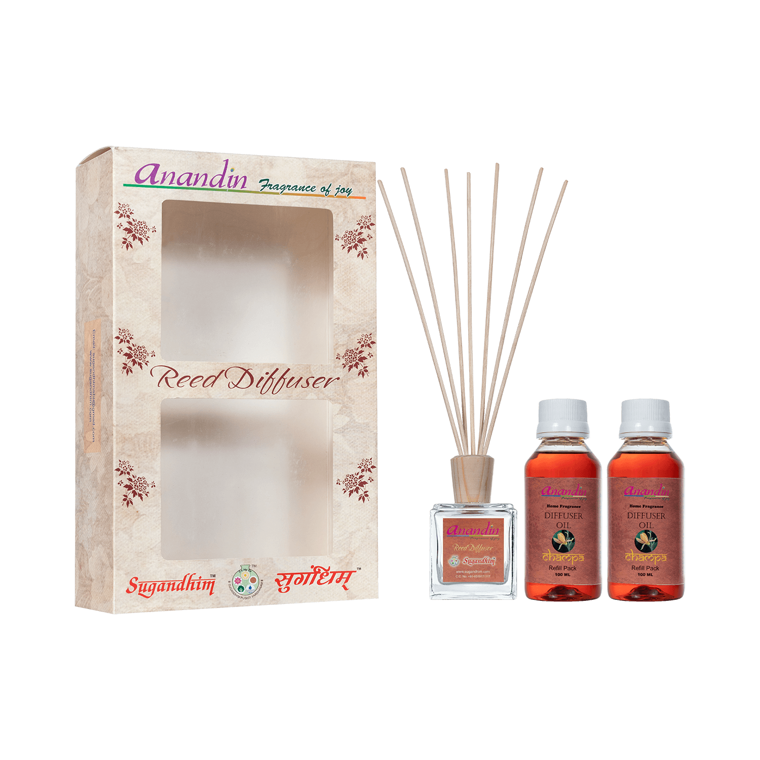 Anandin Reed Diffuser Champa