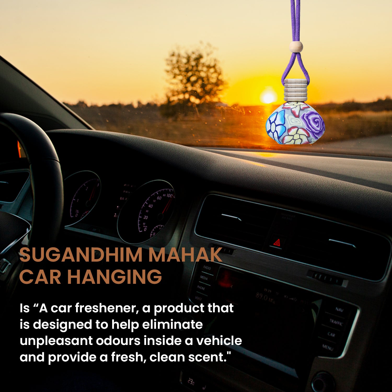 Mahak Sandal Car Fragrance - 15ml