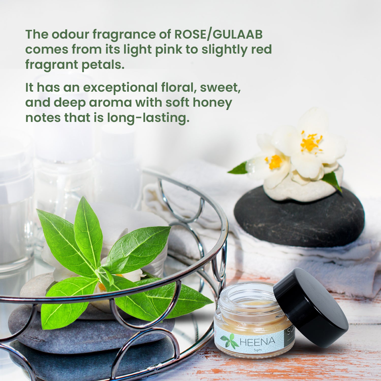 Solid Wax Perfume Heena Fragrance - 5gms