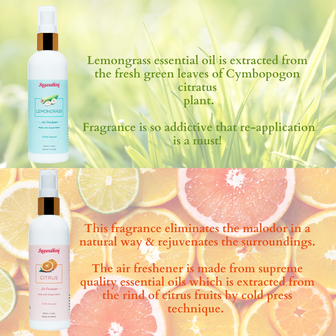 Air Freshener Citrus & Lemongrass - 100mlX2