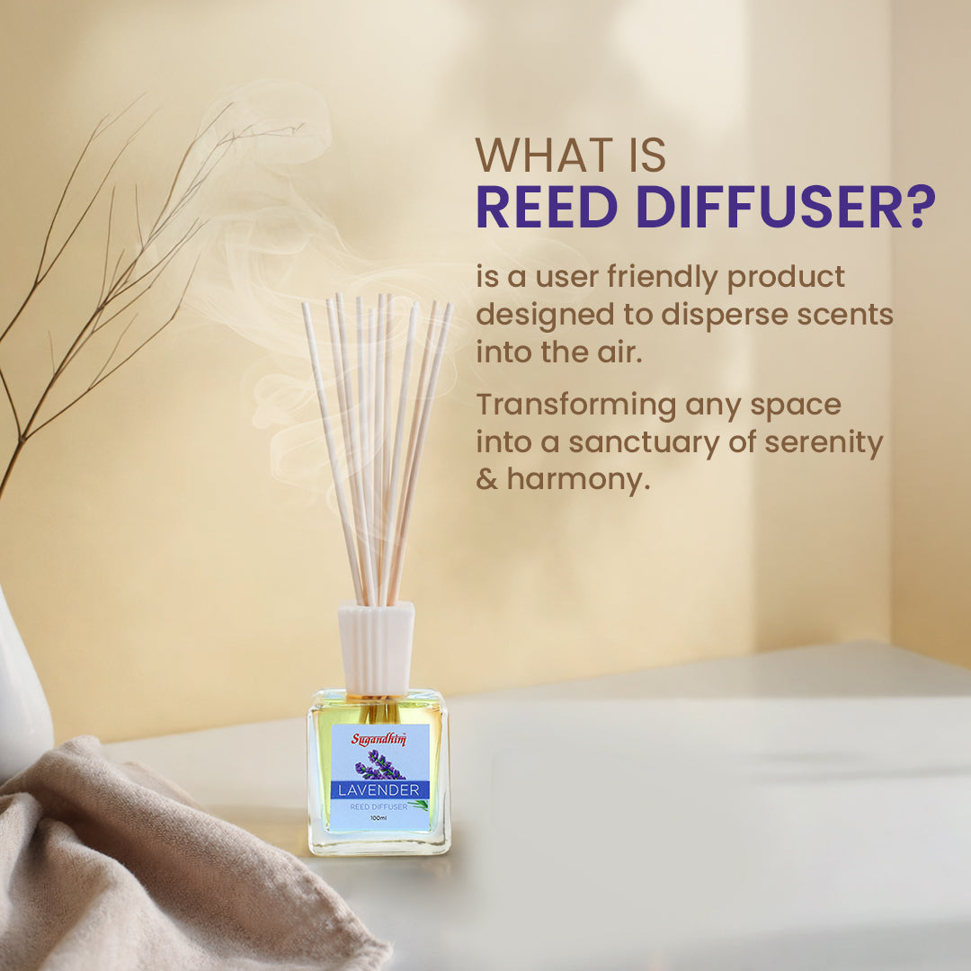 Reed Diffuser Lavender - 100ml + 5 Sticks