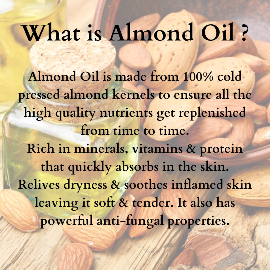 Almond Massage Oil for Body, Hair & Scalp - 100ml/500ml