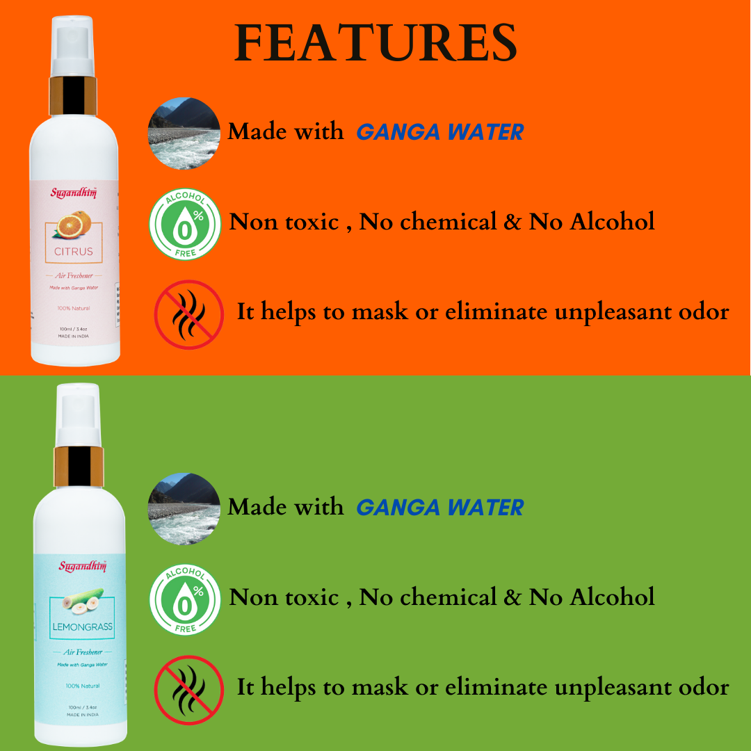 Air Freshener Citrus & Lemongrass - 100mlX2