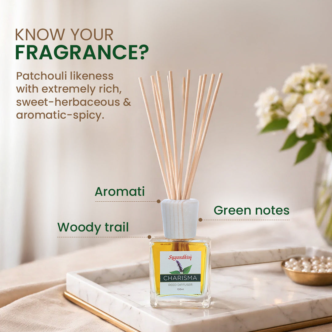 Reed Diffuser Charisma - 100ml + 5 Sticks