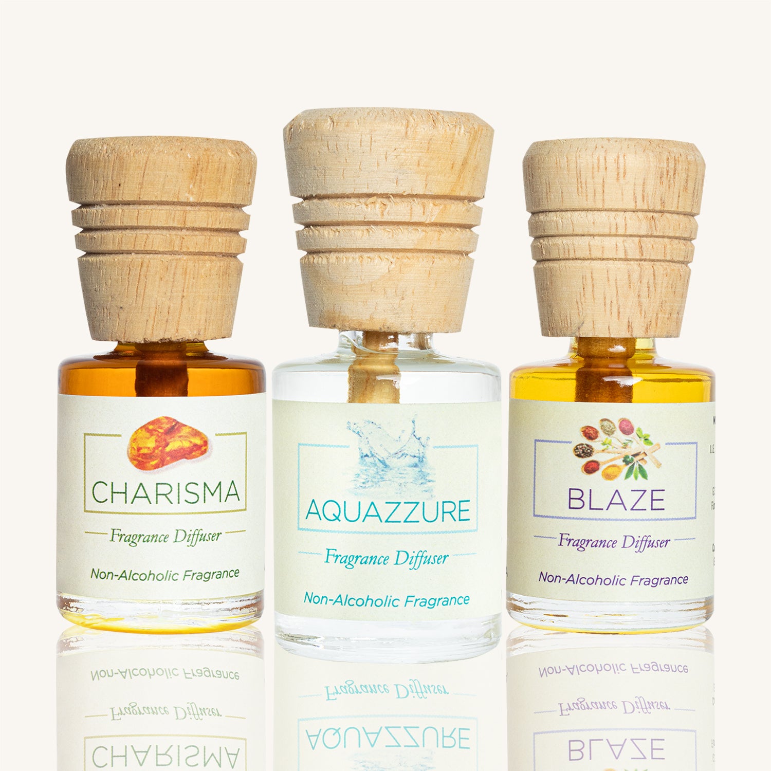 Fragrance Diffuser Trio - Charisma, Blaze, Aquazzure  - 10mlX3