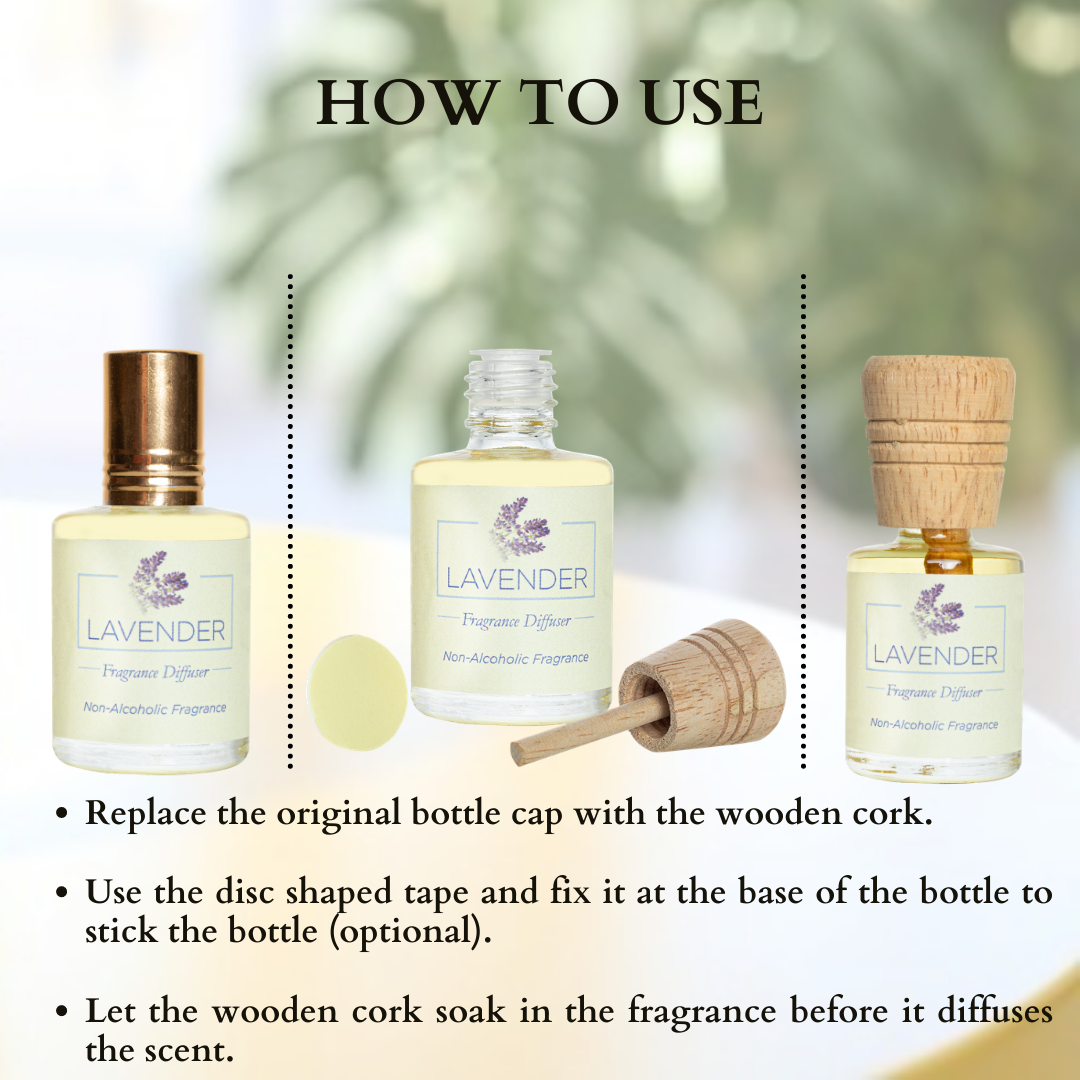 Fragrance Diffuser Zesty Trio - Lavender, Blaze, Aquazzure - 10mlX3