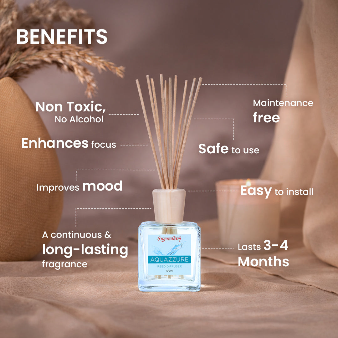 Reed Diffuser Aquazzure - 100ml + 5 Sticks