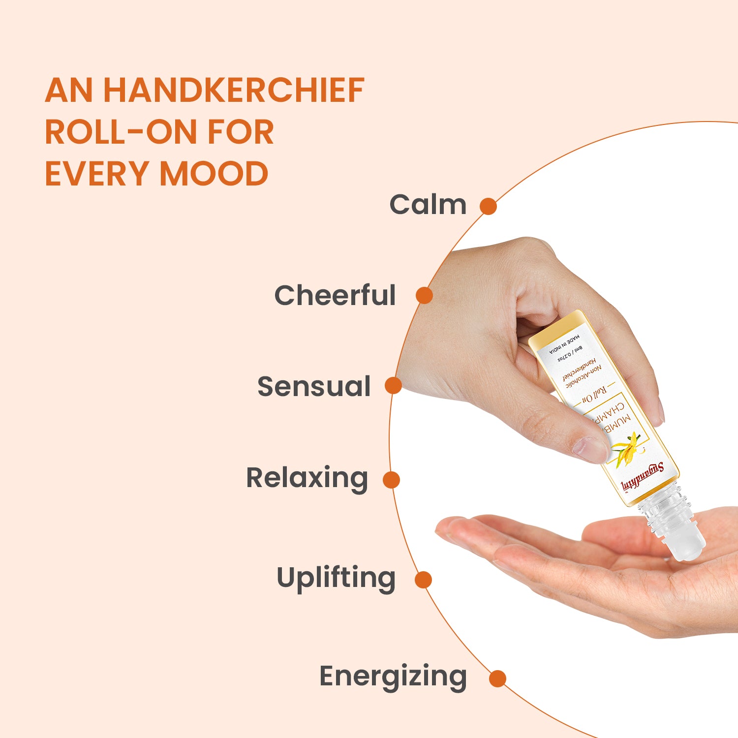 Handkerchief Roll-on Mumbai Champa/Chafa - 8ml