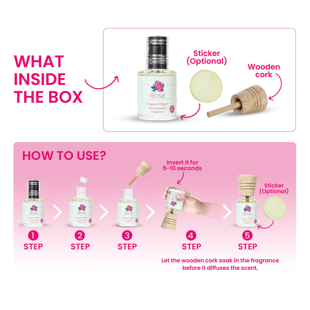 Fragrance Diffuser Rose - 10ml