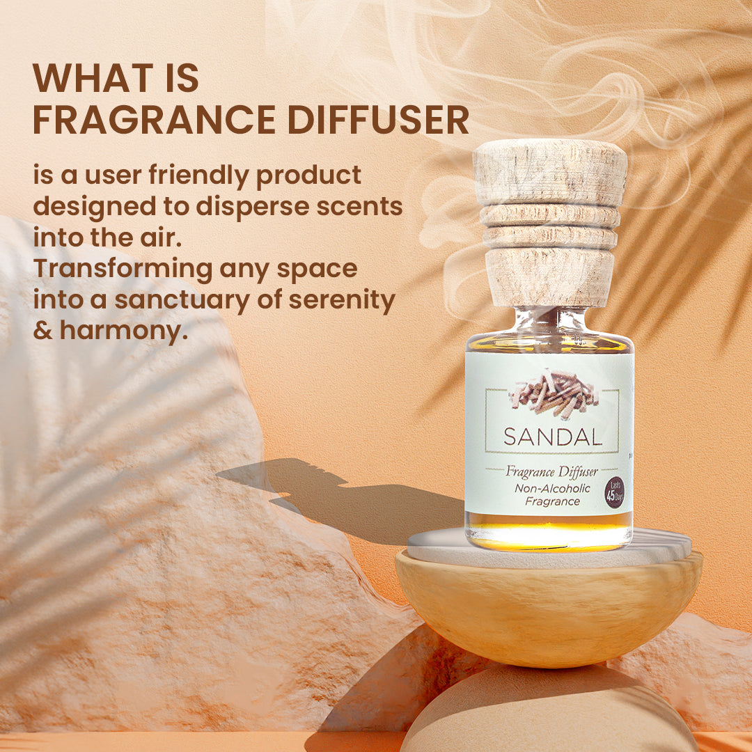 Fragrance Diffuser - Sandal, Blaze & Orange - 10mlX3