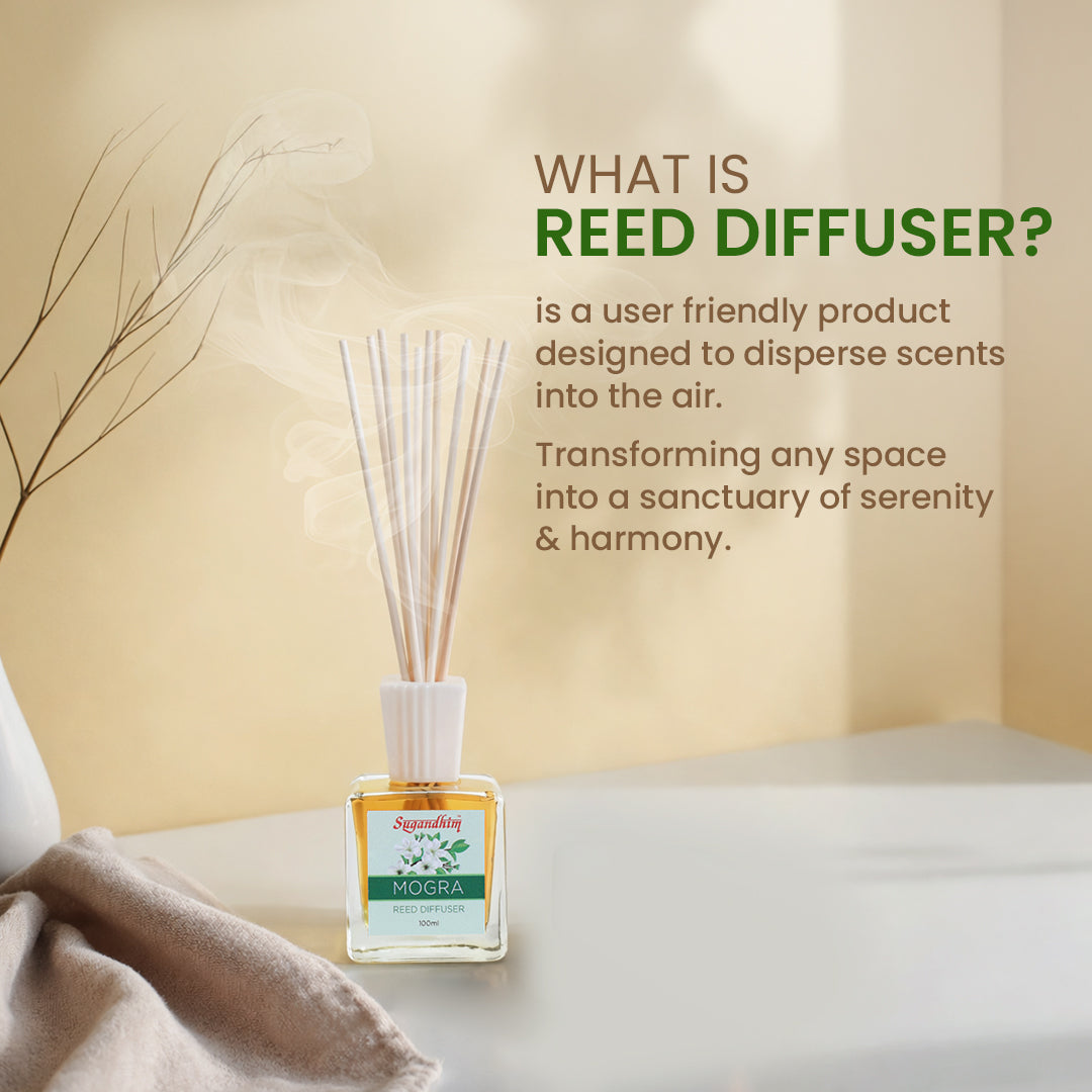 Reed Diffuser Mogra - 100ml + 5 Sticks