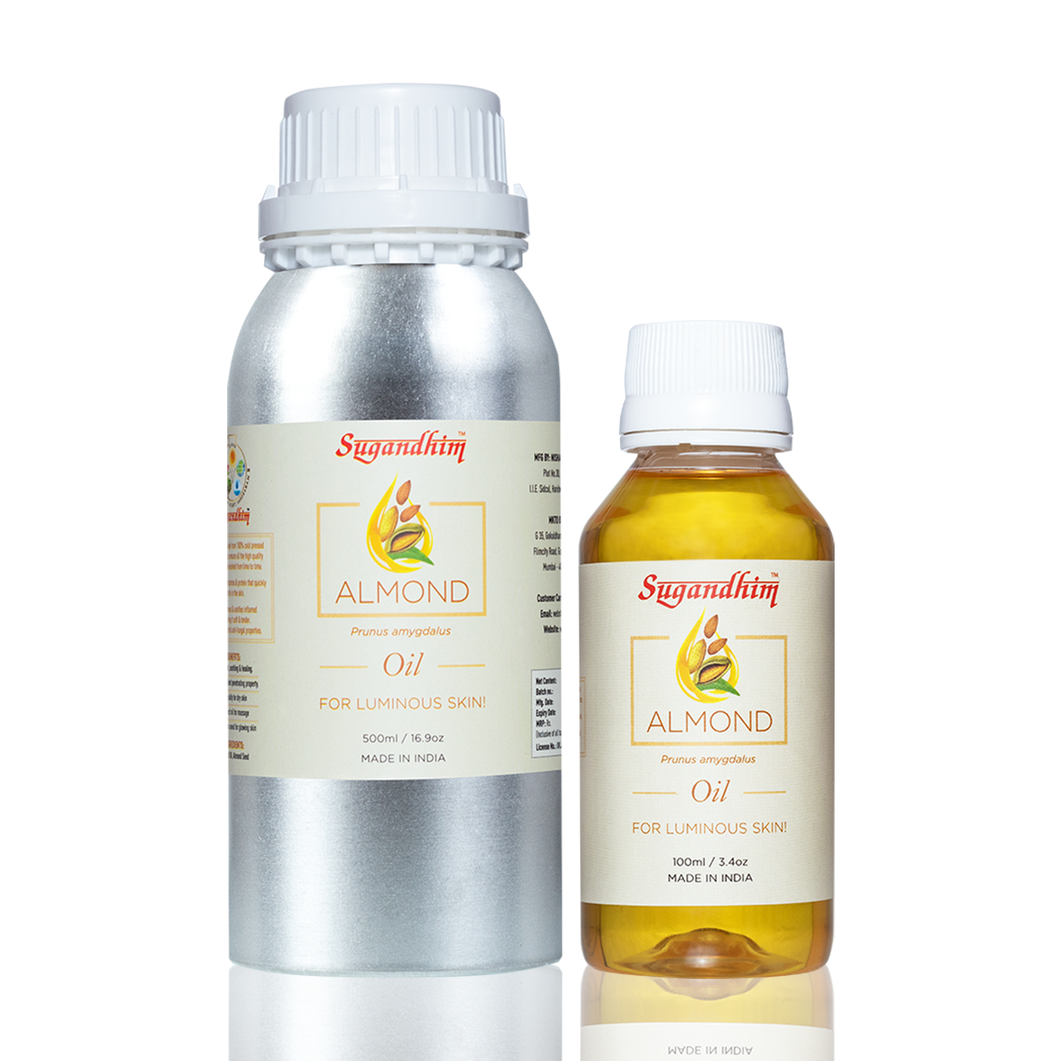 Almond Massage Oil for Body, Hair & Scalp - 100ml/500ml