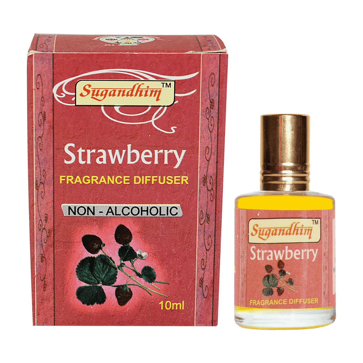 Strawberry Fragrance Diffuser by Sugandhim for Fruity Freshness