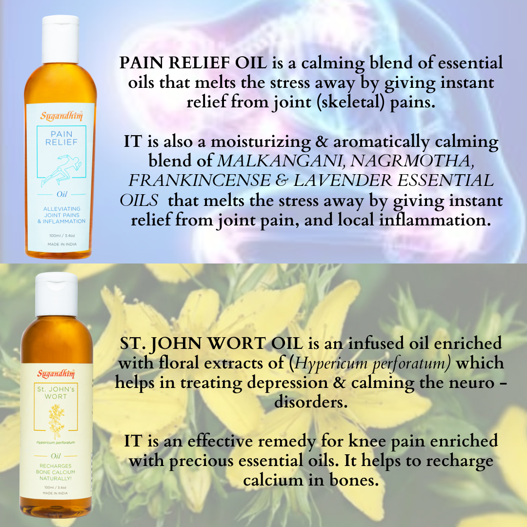 Healing Oil Pair (Pain Relief Oil  & St. John Wort Oil) 100ml