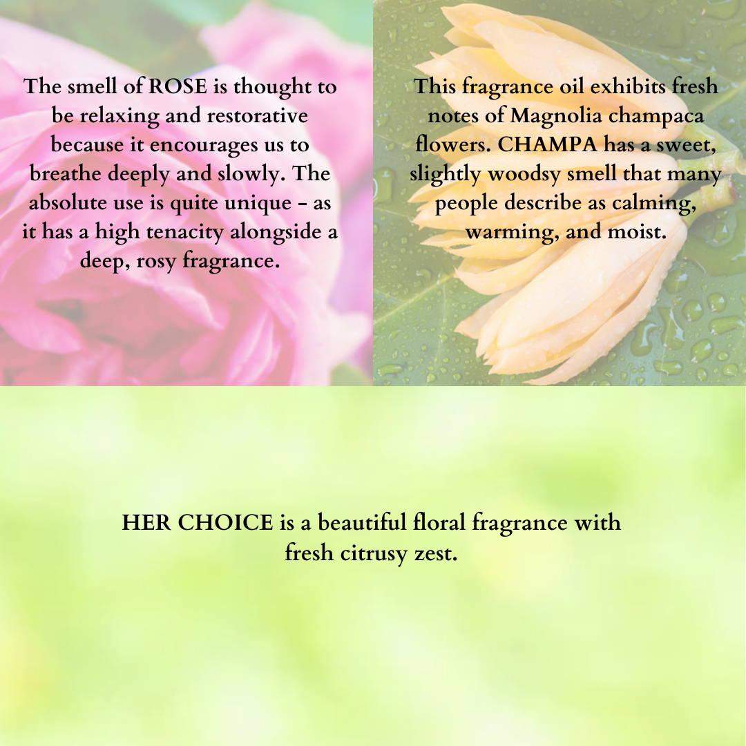 Fragrance Diffuser Indian Floral Trio - Champa, Rose & Her Choice - 10mlX3