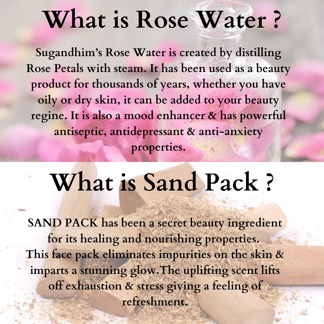 Sand Pack & Rose Water Spray - 50gmsX1 & 100mlX1