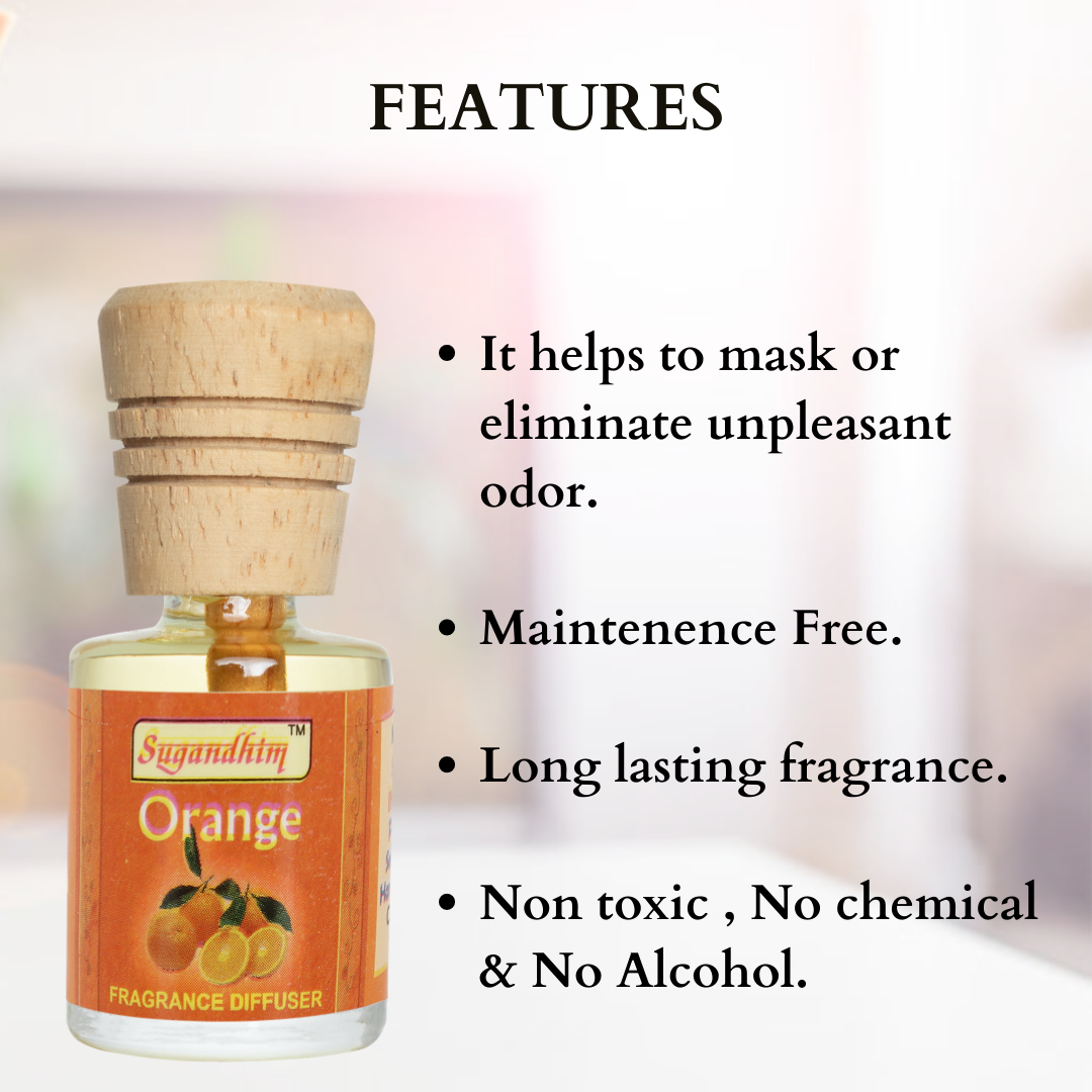Fragrance Diffuser - Sandal, Blaze & Orange - 10mlX3