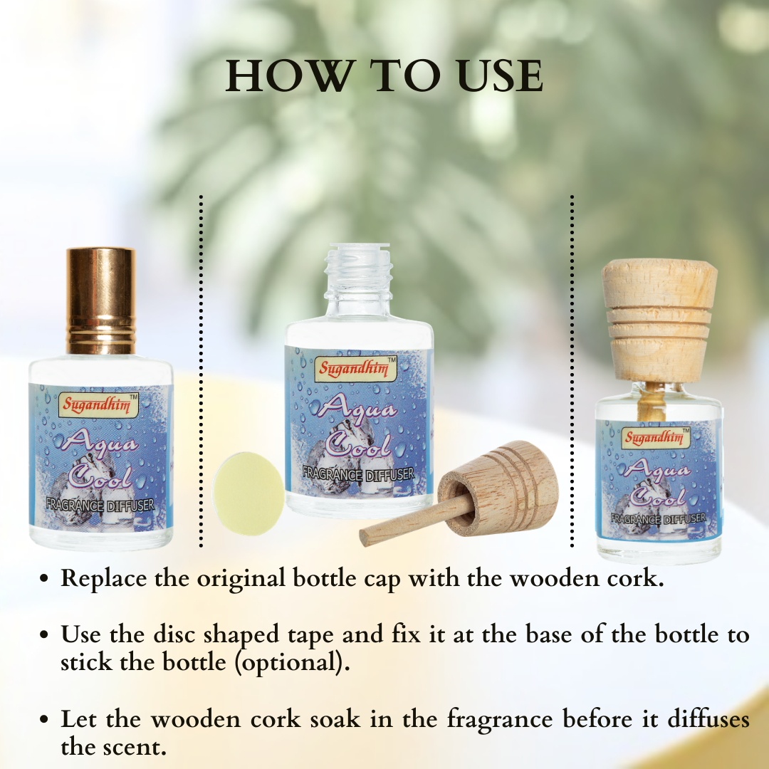 Fragrance Diffuser Trio - Charisma, Blaze, Aqua Cool - 10mlX3