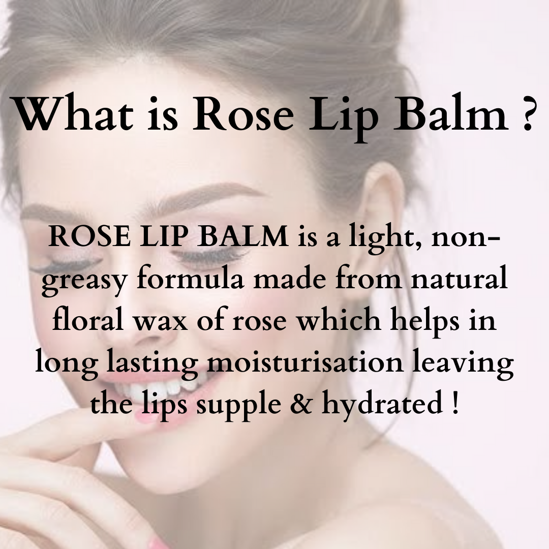 Natural Rose Wax with Beeswax Lip Balm - 5gms