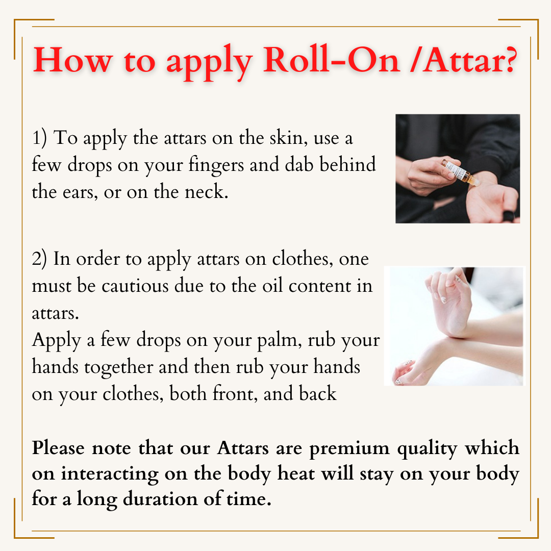 How to Apply Roll-On /Attar?