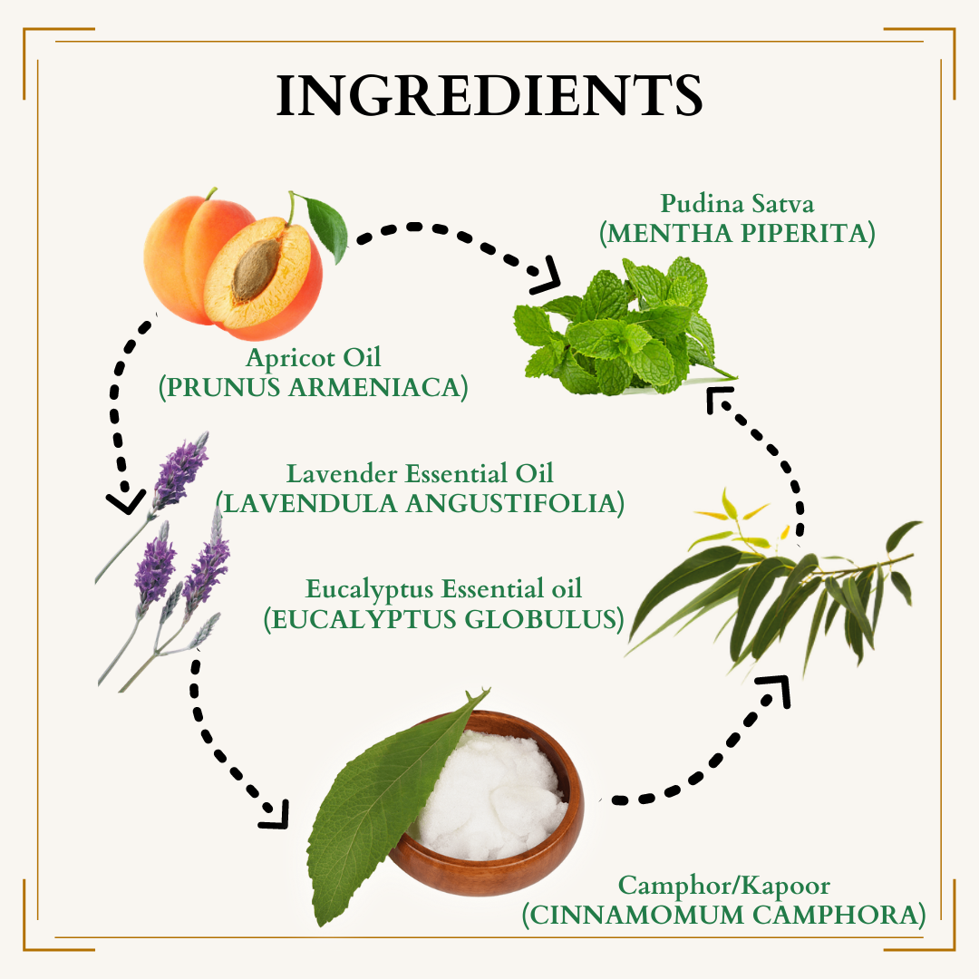 Ingredients Of Balm Oil in Apricot Base