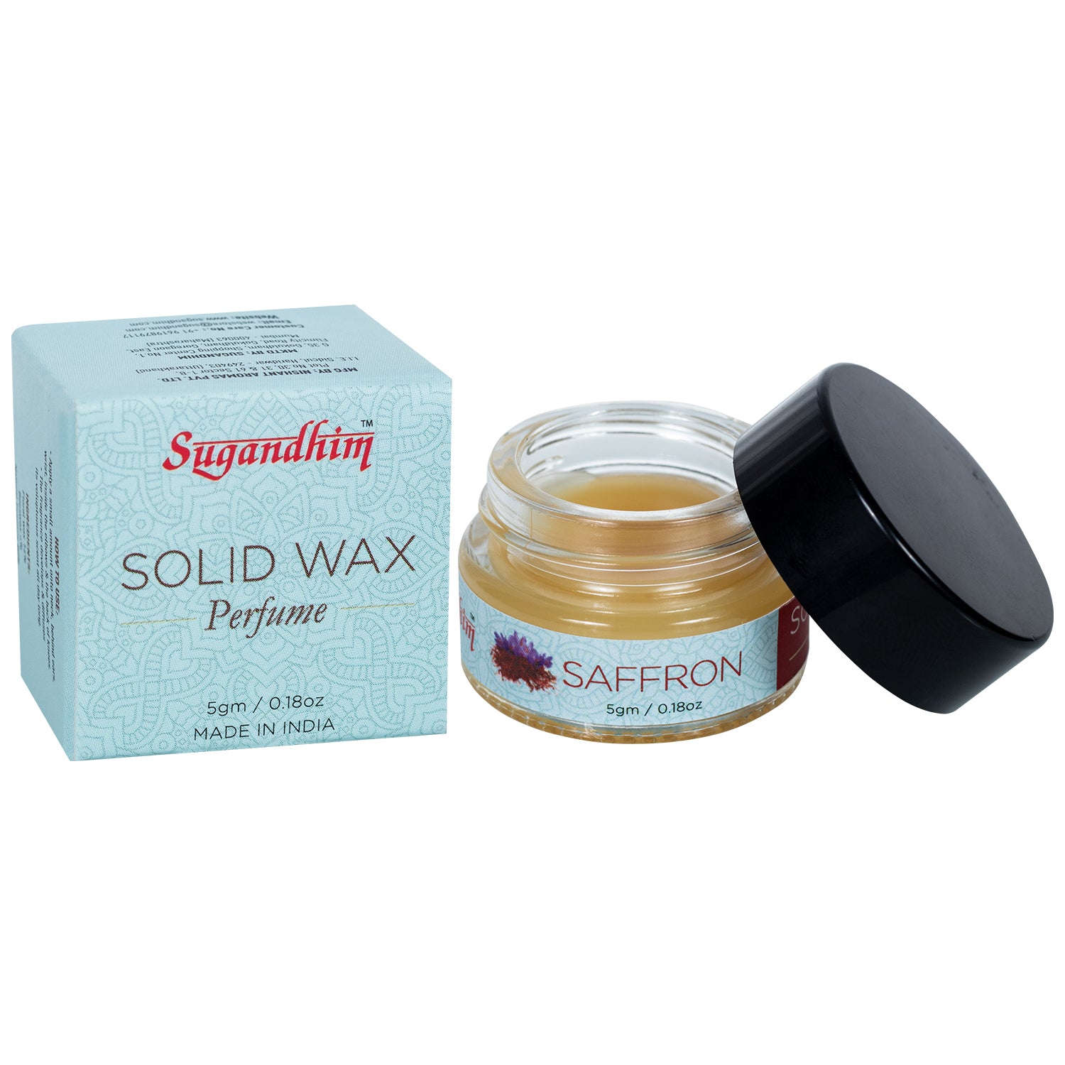 Solid Wax Perfume Saffron Fragrance - 5gms