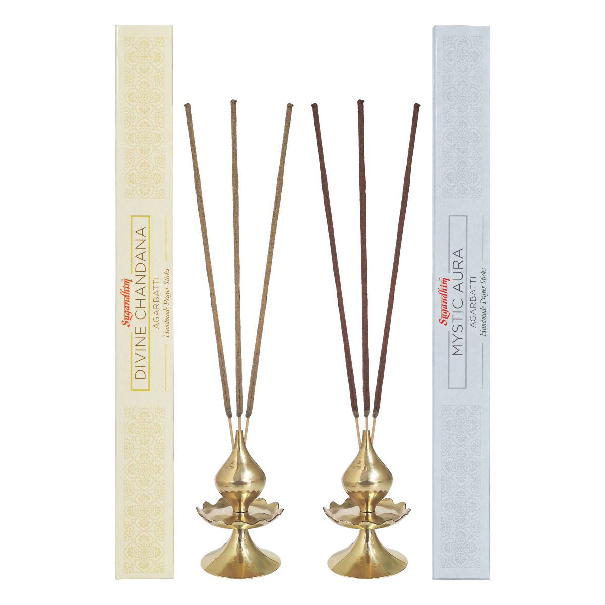 Mystic Aura or Divine Chandana Handmade Prayer Sticks or Agarbatti