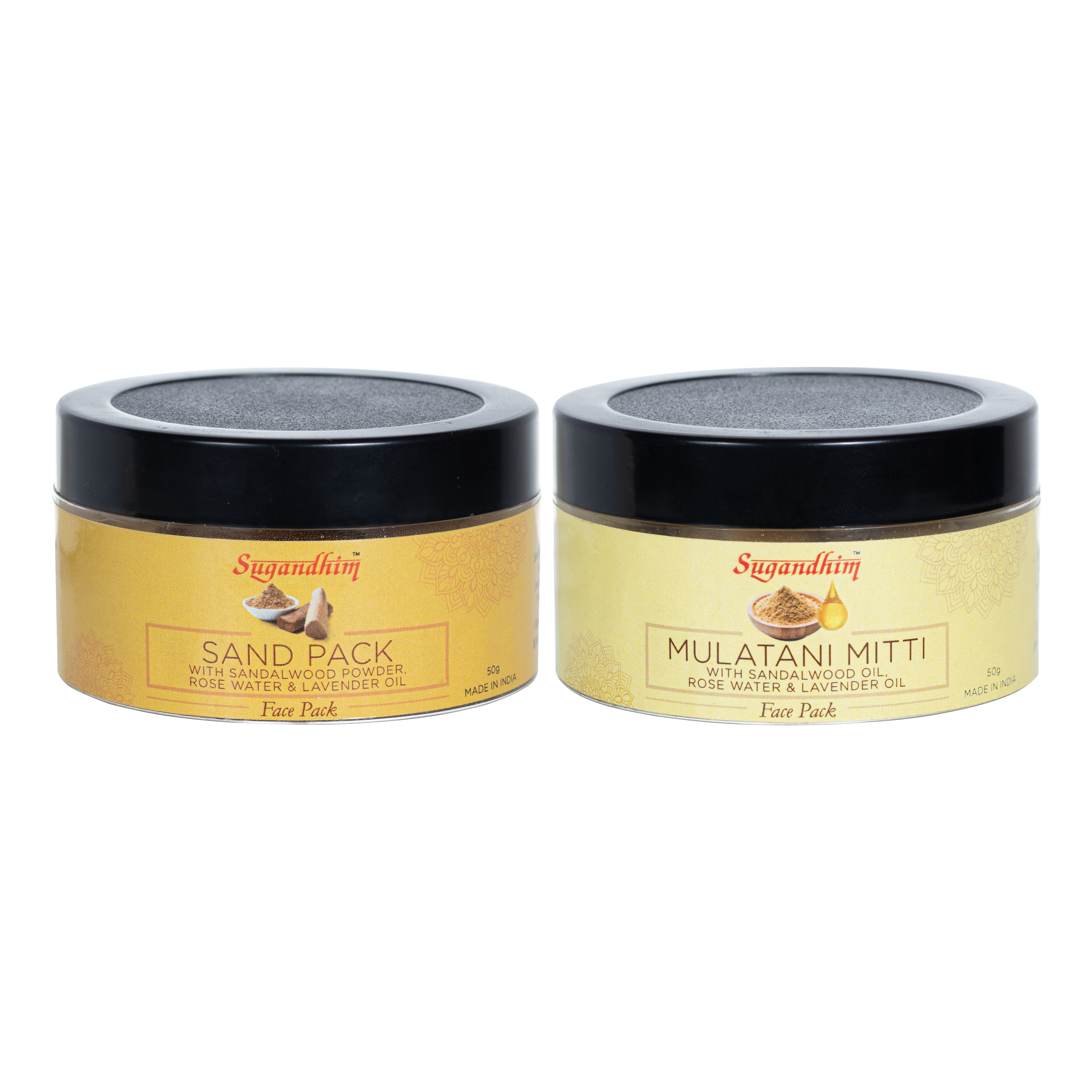 Sand Pack and Multani Mitti Face Packs - 50gmsX2