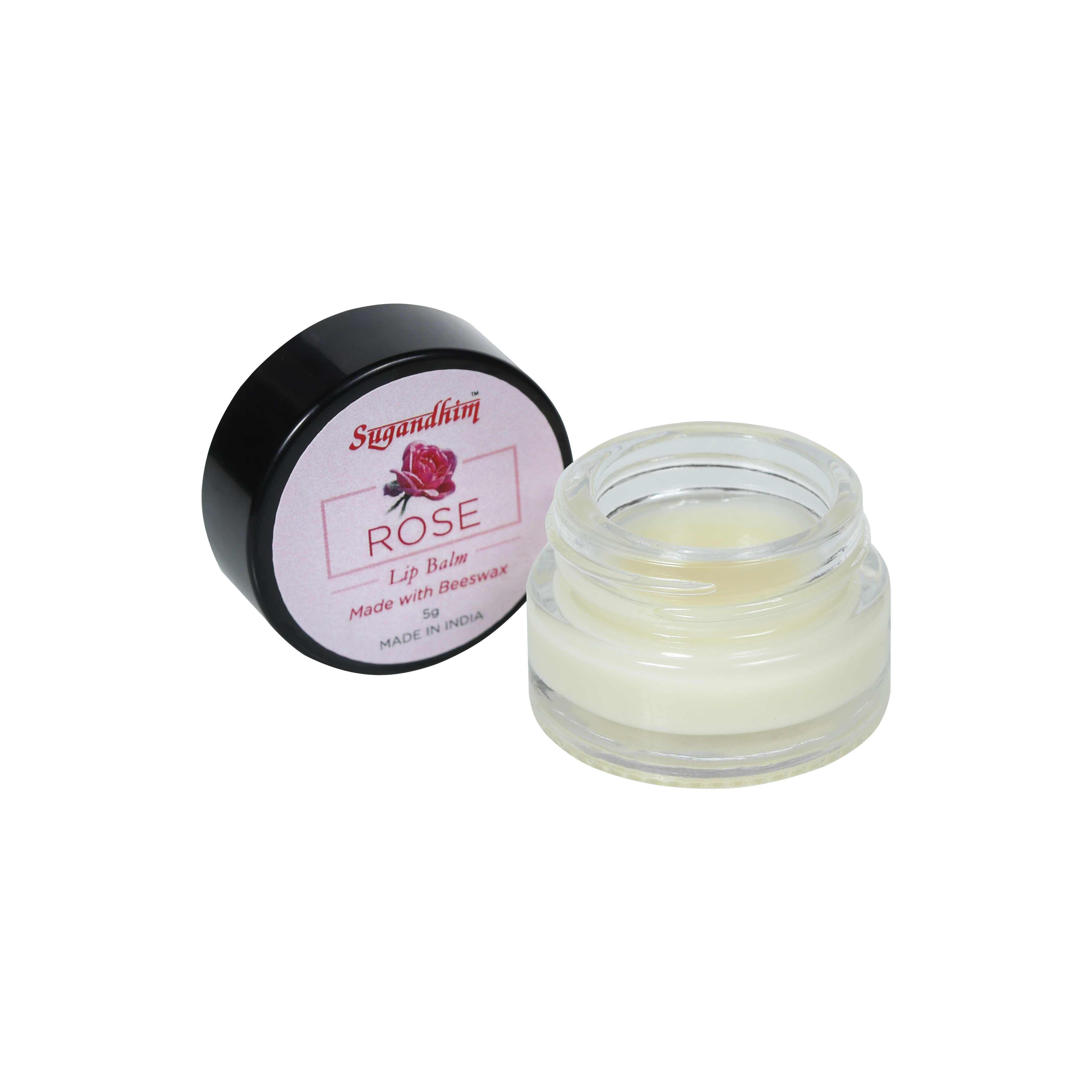 Natural Rose Wax with Beeswax Lip Balm - 5gms