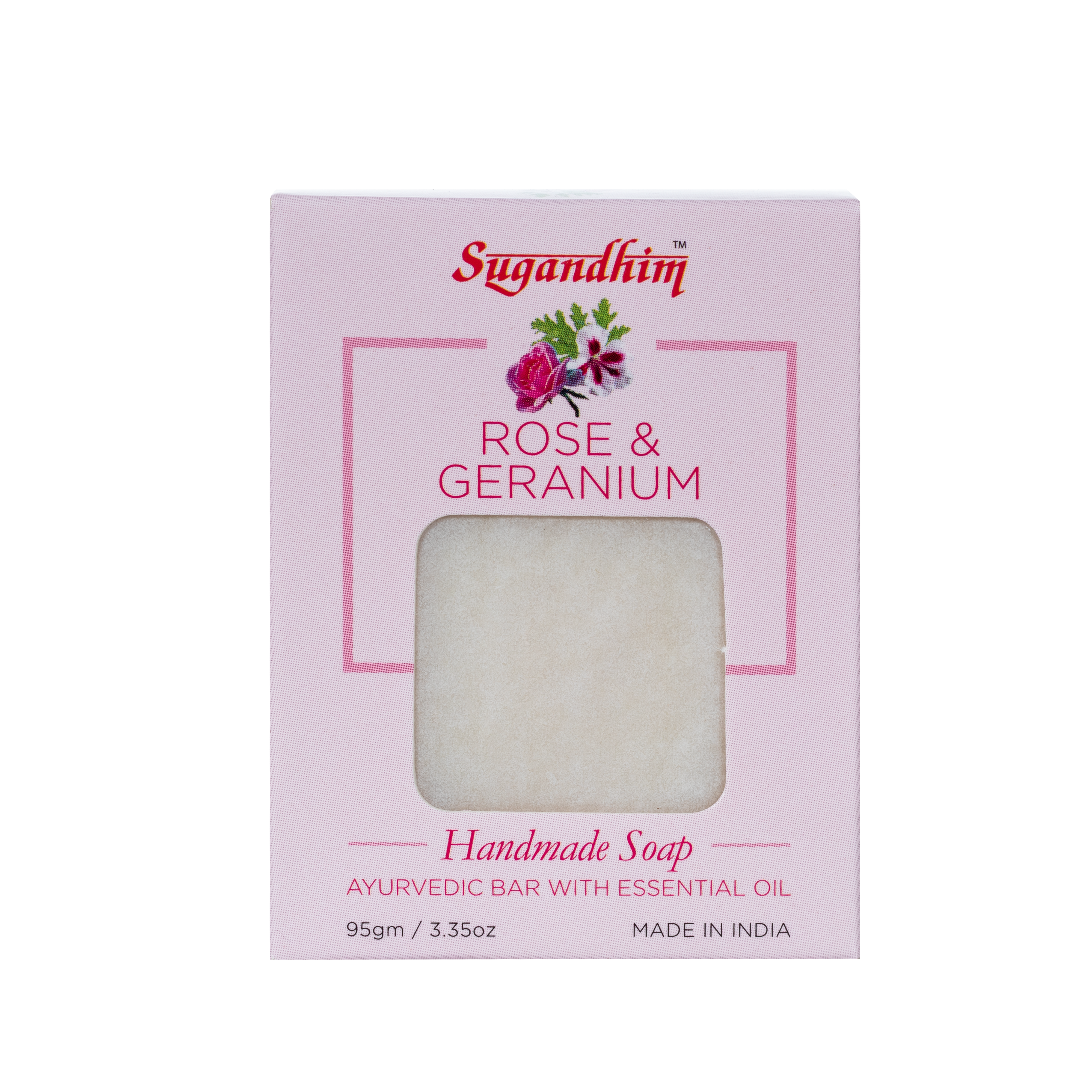 Handmade Soap Rose Geranium - 95gms