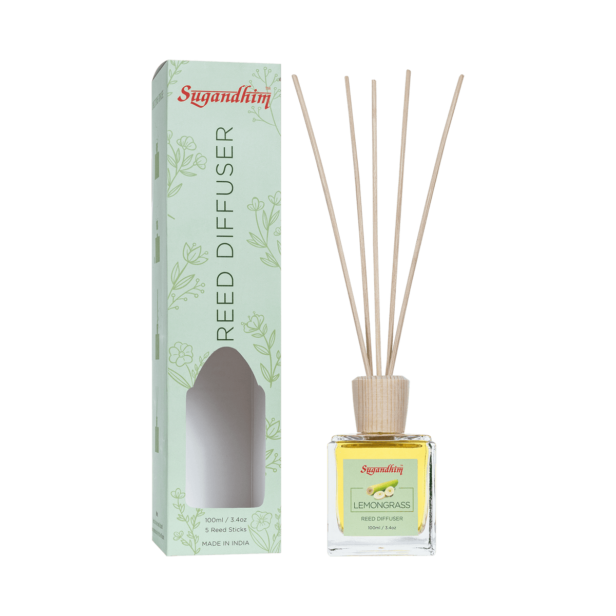 Reed Diffuser Lemongrass 100ml 5 Sticks